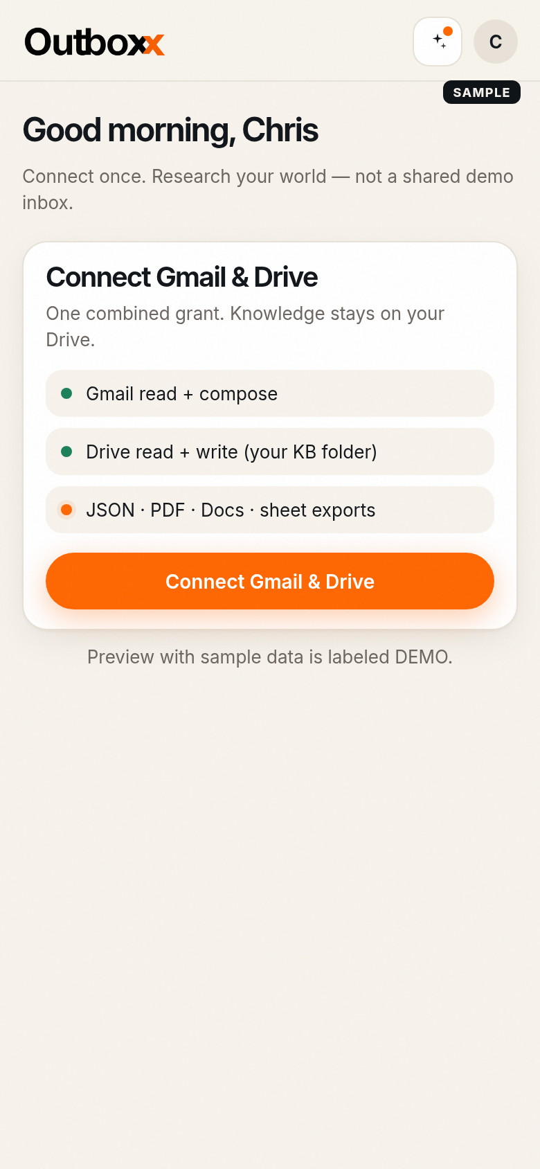 Connect Gmail and Drive on iPhone