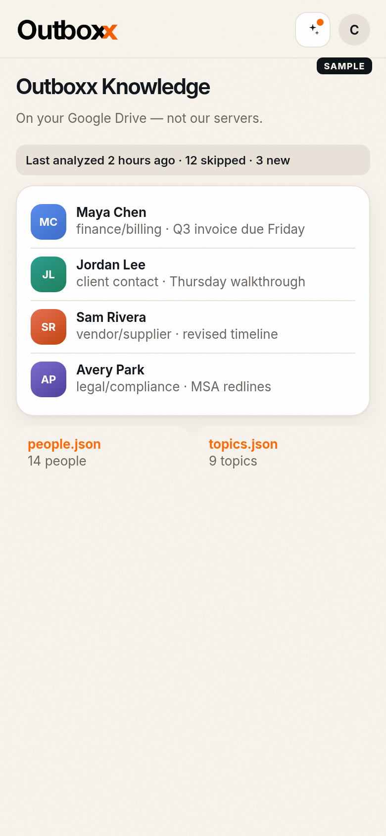 Knowledge base on Drive, iPhone